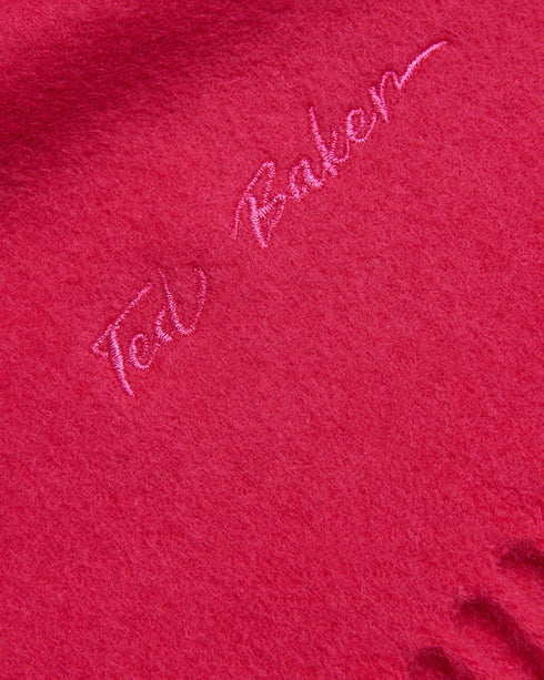 LOTTIEA-Scarves-Perfect for keeping you warm as the weather starts to get chilly, the LOTTIEA scarf is knitted from wool with a fringe trim to bring a little luxury into your daily rotation. Wool scarf Fringe trim Embroidered logo Dimensions: 180cm x 35cm- Ted Baker Romania